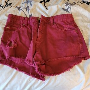 4/$10 Sale! Billabong red shorts size 27